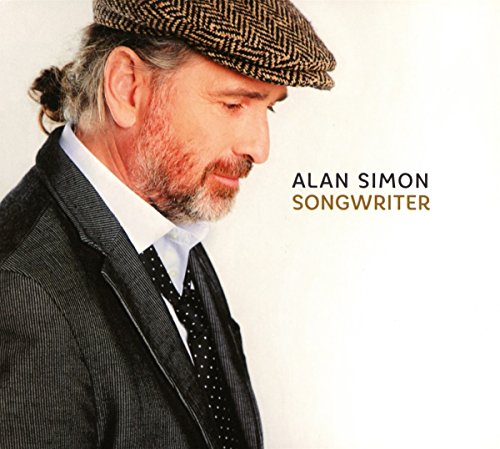 "Album cover featuring a man in a suit and hat, with text 'Alan Simon Songwriter'."