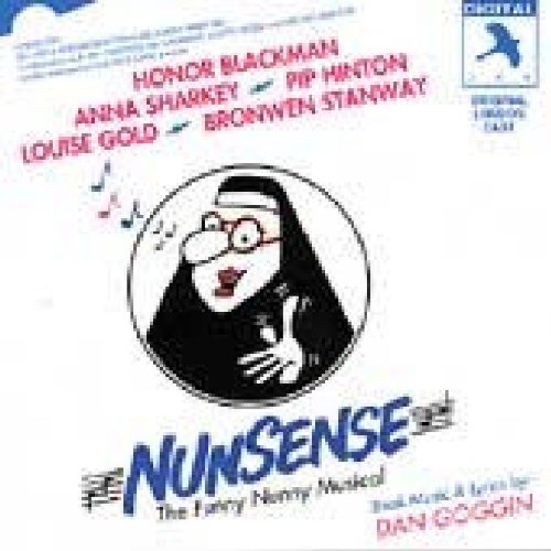 CD cover for “Nunsense” musical, featuring a cartoon nun illustration.