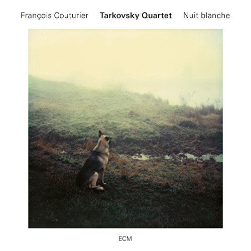 CD cover: a German Shepherd sits in a misty, grassy field.
