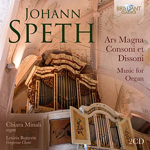 CD cover featuring an ornate church organ and text: "Johann Speth.