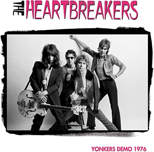 Black and white photo of Johnny Thunders and The Heartbreakers, 1976.
