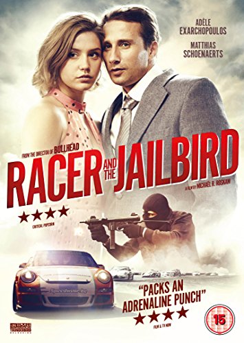 DVD cover for "Racer and the Jailbird" featuring a man and woman with a sports car.
