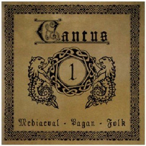 CD cover with ornate design: "Cantus 1" title, lions, and Celtic knotwork.