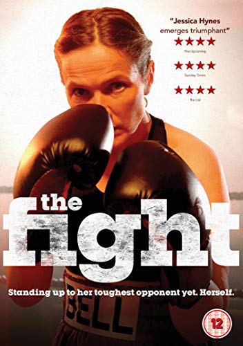DVD cover for "The Fight" featuring a woman with boxing gloves.