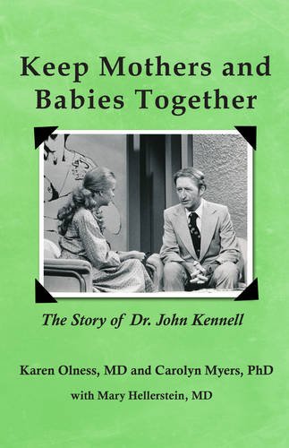 "Book cover with black-and-white photo of man, woman, and baby on green background."