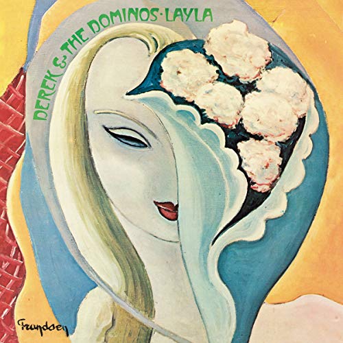 Vinyl album cover featuring a woman's face with flowers in her hair.