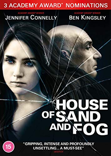 DVD cover for "House of Sand and Fog" featuring Jennifer Connelly and Ben Kingsley.
