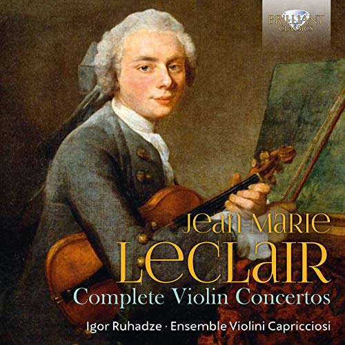 "CD cover with a portrait of a man holding a violin."
