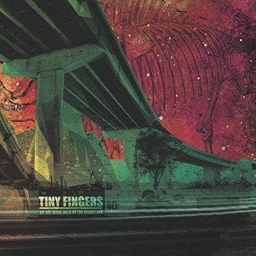 CD cover for Tiny Fingers, featuring an overpass and abstract red imagery.