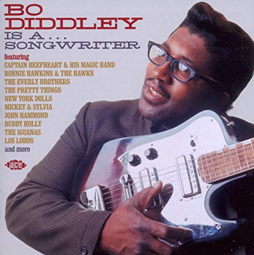 CD cover featuring Bo Diddley with a guitar and glasses.