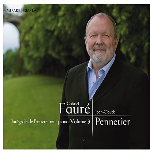 CD cover featuring pianist Jean-Claude Pennetier and composer Gabriel Fauré.