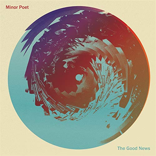 Album cover with abstract, swirling design in red, blue, and orange hues.