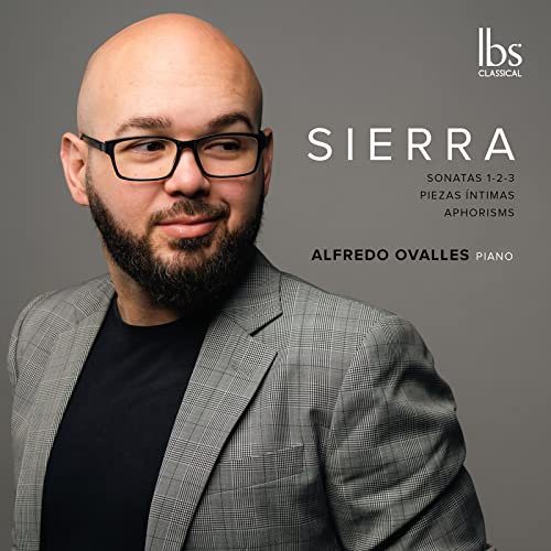 CD cover featuring portrait of pianist Alfredo Ovalles with text "SIERRA".