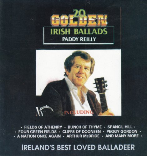 CD cover for Paddy Reilly's "20 Golden Irish Ballads" featuring his portrait.