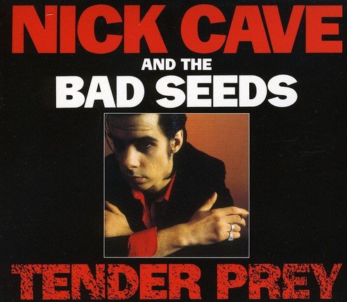Nick Cave and the Bad Seeds album cover with a man in a red shirt.