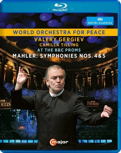 Blue-ray cover featuring a conductor in a concert hall with text overlay.