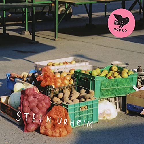 CD cover with market produce, a bird logo, and text “Stein Urheim”.