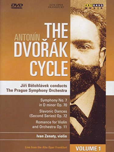 DVD cover featuring a portrait of Antonín Dvořák against an orange and brown background.
