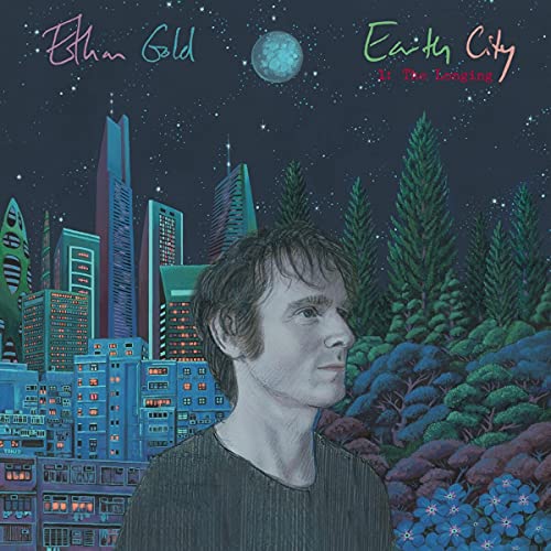 Album cover for Ethan Gold’s “Earth City 1-The Longing” with a portrait.