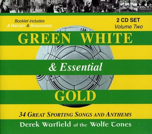 CD cover for “Green White & Essential Gold Volume 2” by Derek Warfield.