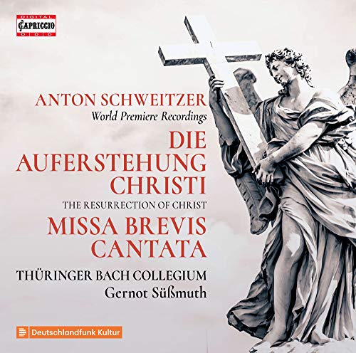 CD cover depicting a classical sculpture of the risen Christ with angels.