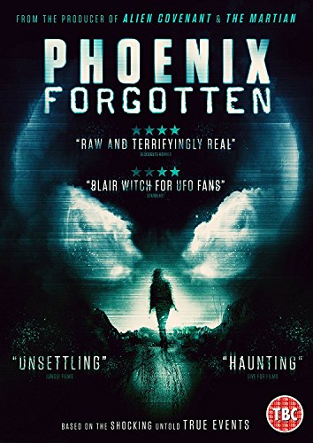 Phoenix Forgotten" DVD cover with a silhouetted figure and glowing lights.