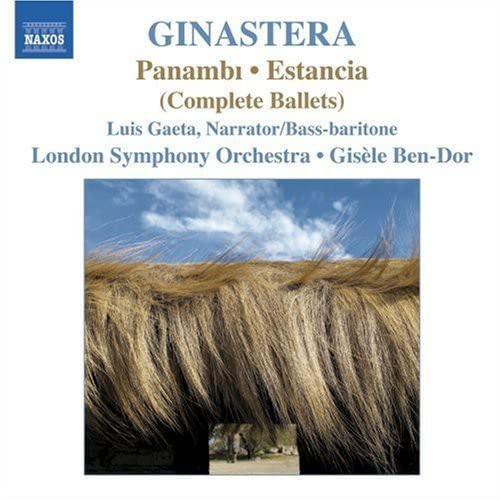 CD cover for Ginastera’s “Panambi” and “Estancia” with a field of wheat.