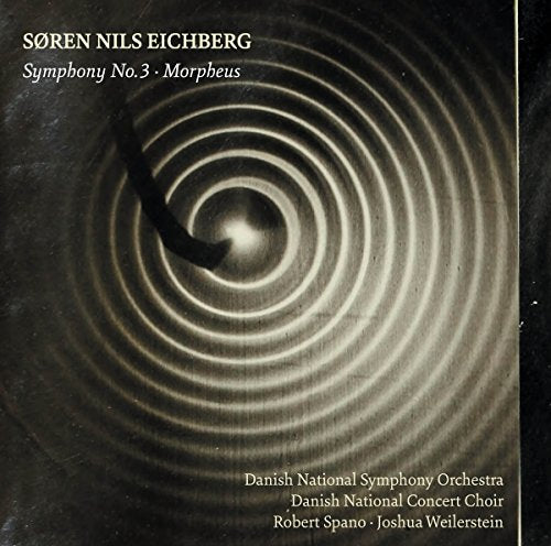 CD cover for Søren Nils Eichberg’s “Symphony No.3 • Morpheus” with ripple design.