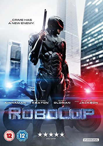 RoboCop DVD cover featuring the cyborg law enforcer holding a gun.
