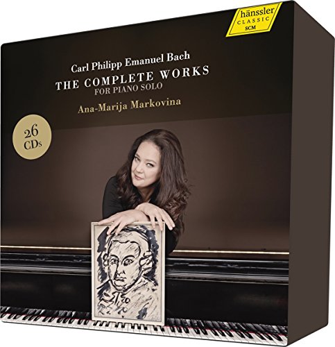 CD box set of CPE Bach piano works by Ana-Marija Markovina.