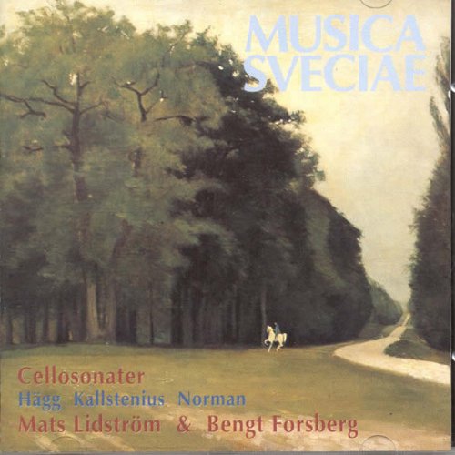 CD cover: painting of a forest path with a rider on horseback.