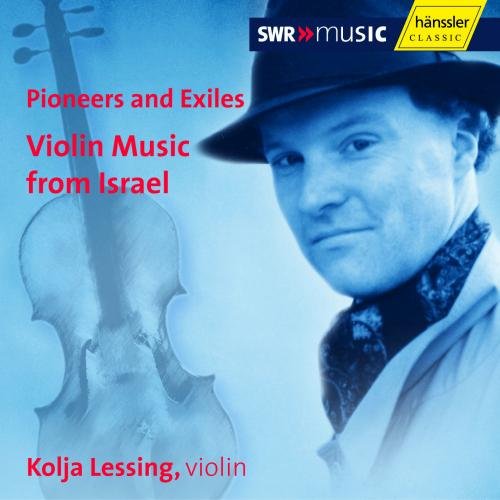 CD cover with a man in a hat and a violin illustration.