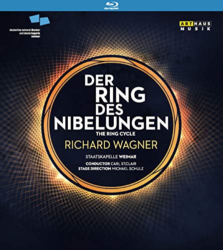 Blu-ray cover for Richard Wagner's Der Ring des Nibelungen featuring a glowing circular design.