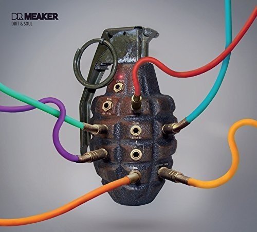 A grenade with colorful wires attached against a grey gradient background.
