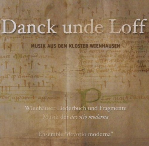 CD cover with aged parchment background and handwritten musical notation.