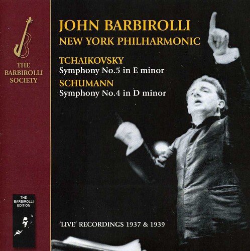CD cover featuring conductor John Barbirolli with raised arms, against a dark background.