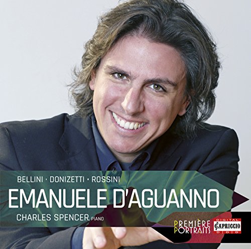 CD cover featuring pianist Emanuele D'Aguanno with text listing composers.
