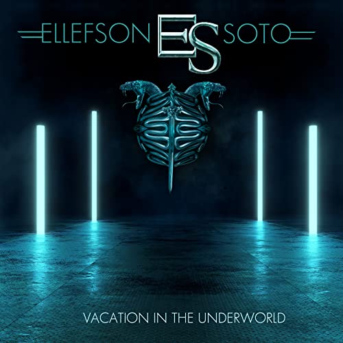 CD cover: dark blue, skeletal design with two panther heads, text.