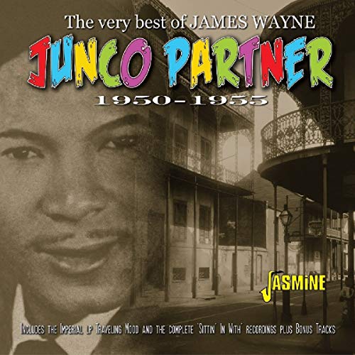 "CD cover with sepia-toned photo of James Wayne and a New Orleans street scene."