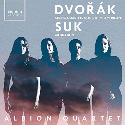 CD cover featuring four musicians with smoky, blurred backgrounds.