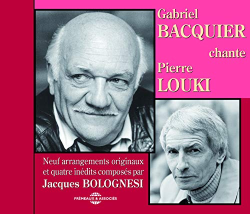 CD cover featuring portraits of Gabriel Bacquier and Pierre Louki.