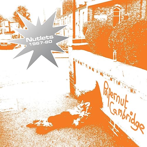 Vinyl album cover for "Papernut Cambridge - Nutlets 1967-80", orange and grey.