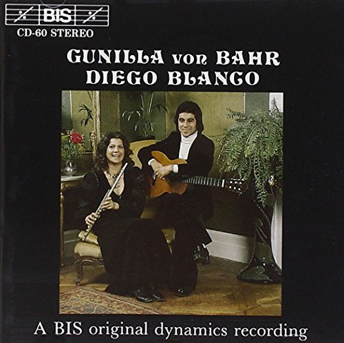 CD cover featuring flutist Gunilla von Bahr and guitarist Diego Blanco.