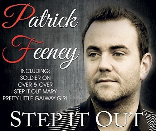 "Album cover featuring a black-and-white portrait of Patrick Feeney with title text."