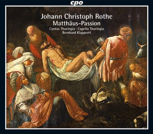 CD cover depicting a Baroque painting of the Lamentation of Christ.