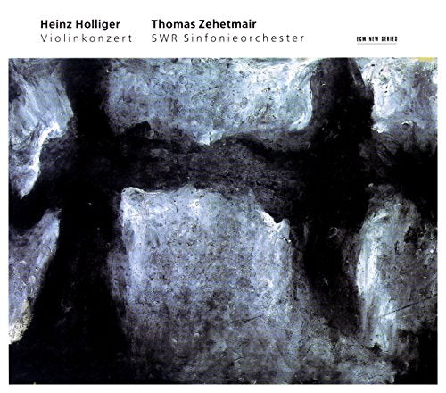 A CD cover featuring an abstract, dark grey and black textured painting.
