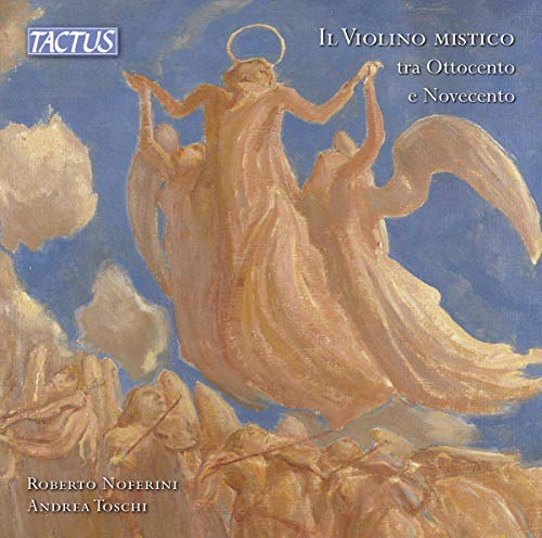 "CD cover with angel illustration, blue sky, and white clouds, featuring artist names."