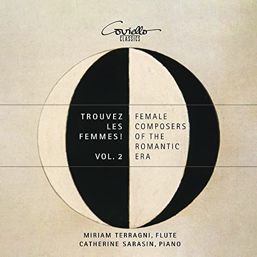 CD cover: black and white abstract design, text listing composers and performers.