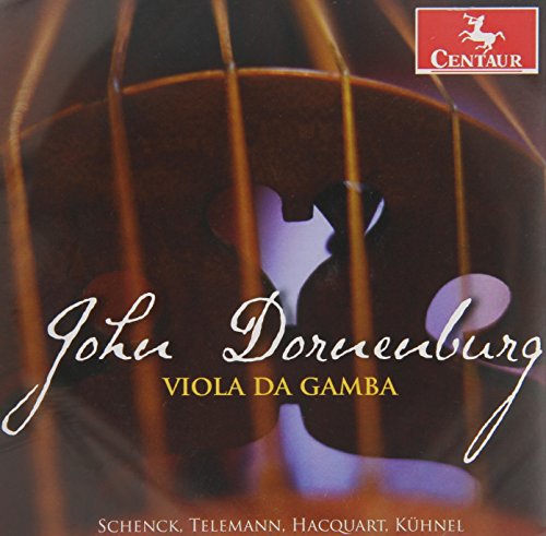 CD cover for John Dornenburg’s “Viola da Gamba” with instrument detail.
