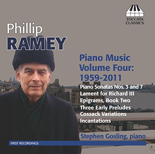 CD cover with a man wearing a black hat and coat, cityscape background.